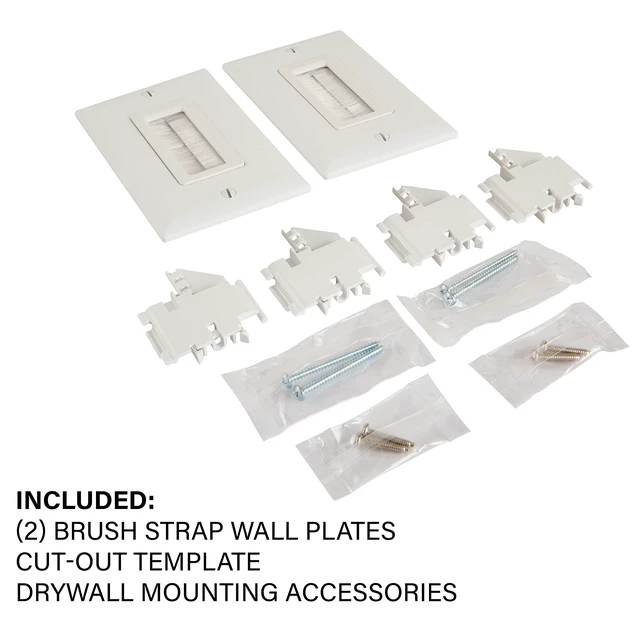 Alt view image 6 of 6 - in-Wall Cable Management Kit - Hides AV Cables Behind The Wall - SA-IWCM2-W1