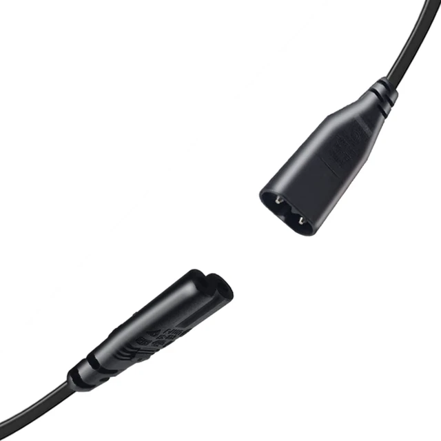 Alt view image 4 of 6 - IEC 320 C8 to C7 Power Cable 16ft/5m for TV Monitor Projector 2.5A 250V, 18/2 SPT-2 Extension Power Cord, IEC 60320 C8 Plug to C7 Receptacle, Male to Female Extension,UL RoHS certified