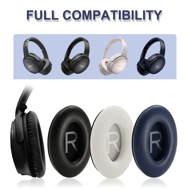 Alt view image 2 of 7 - Replacement Ear Pads for Bose QC45, QC SE, QC45 SE Headphone, Navy Compatible with Bose QuietComfort, QuietComfort 45 (45 SE), QuietComfort SE Headphones, Headphone Earpads Cushions
