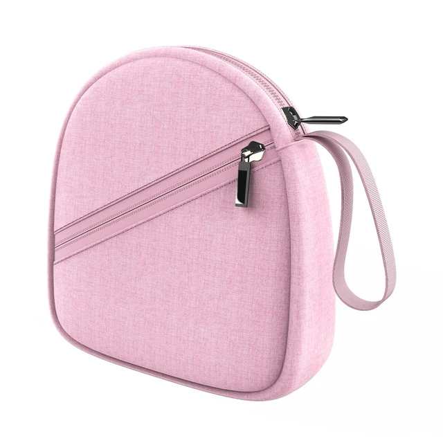 Main image of Headphone Case Compatible with JBL/Beats/Sony/BERIBES/SoundCore/TOZO/KVIDIO/JLab/Bose, Ultra-Thin Headphone Bag Travel Carrying Universal, Pink