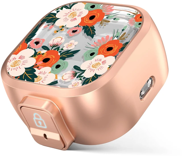 Main image of for Samsung Galaxy Buds 4 Pro Case/Buds 4 Case 2026 with Safety Lock Dual Protection, Cute Hard Earbuds Cover, Easy to Install, Compatible with MagSafe, Dust Resistant, TPU & PC, Hibiscus Floral