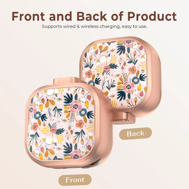 Alt view image 4 of 7 - for Samsung Galaxy Buds 4 Pro Case/Buds 4 Case 2026 with Safety Lock Dual Protection, Cute Hard Earbuds Cover, Easy to Install, Compatible with MagSafe, Dust Resistant, TPU & PC, Palm Leaf