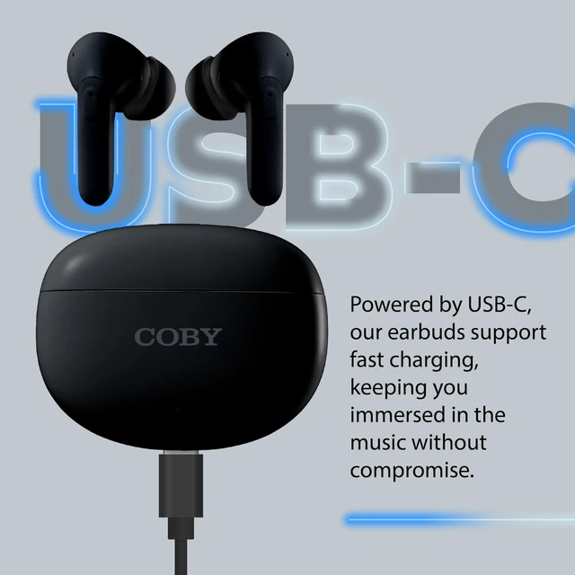 Alt view image 7 of 7 - Noise Cancelling Wireless Earbuds, Sports Waterproof Bluetooth Earbuds, BLK