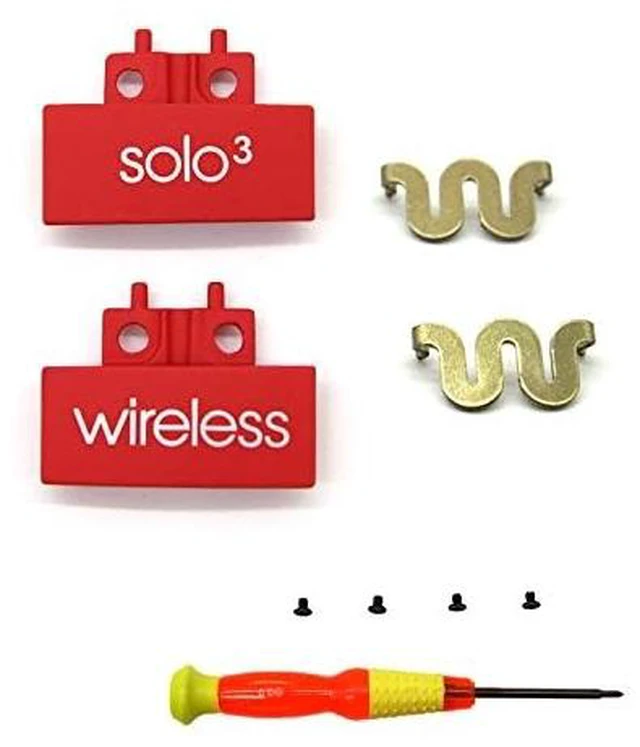 Main image of Hinge Replacement for Solo3 Wireless Solo2 Wireless Headphone Hinge Clip Cover + Pin Repair Parts Kits,Durable Repair Kit,As Same As OEM,With Screwdriver and Screws,Red