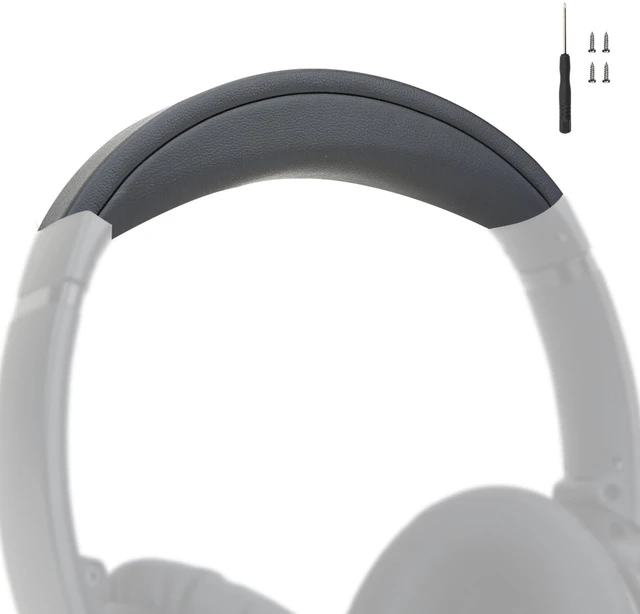 Main image of Headband for Bose QC35 QC35II QC45 with Protein Leather and Memory Foam (Dark Gray)