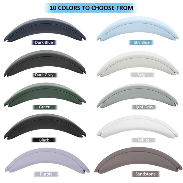 Alt view image 3 of 7 - Head Cushion Pad Compatible with Bose QC45 QC35 QuietComfort 35 II Headphones (White)