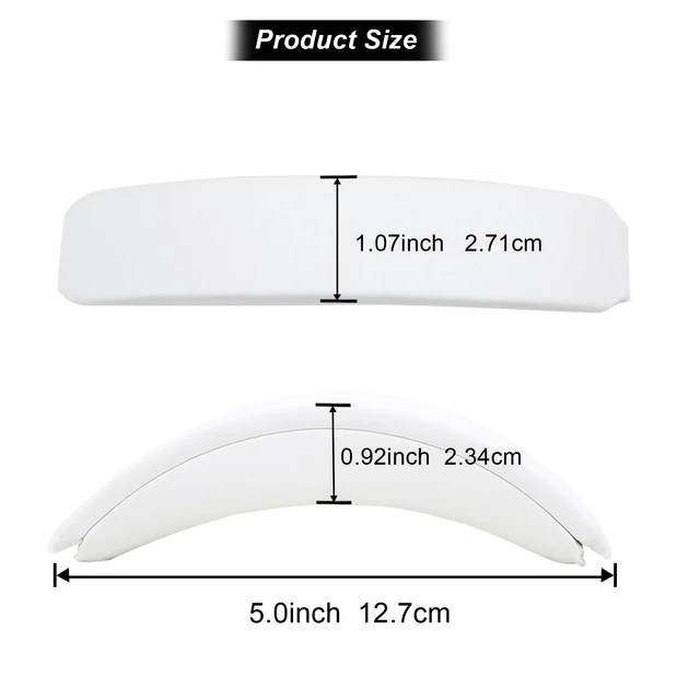 Alt view image 7 of 7 - Head Cushion Pad Compatible with Bose QC45 QC35 QuietComfort 35 II Headphones (White)