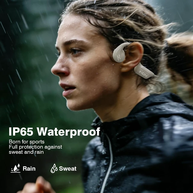 Alt view image 5 of 7 - 2026 New Bone Conduction Headphones Bluetooth Wireless, Bluetooth 6.0 Open Ear Headset, IP65 Waterproof & 10H Playtime, Lightweight Material, Sports Earbuds for Running, Cycling, Gym Workouts (White)