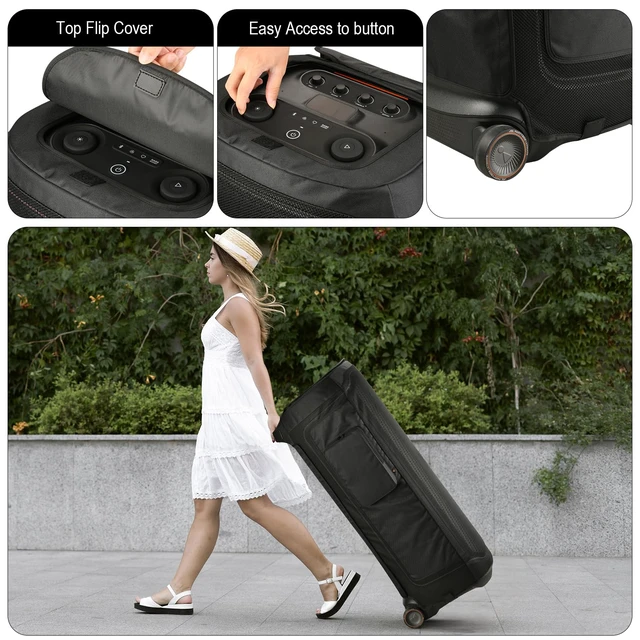 Alt view image 4 of 7 - Speaker Cover Compatible with JBL PartyBox Ultimate Portable Speaker, Dust Cover Storage Bag Sleeve with Accessory Pocket for JBL PartyBox Ultimate