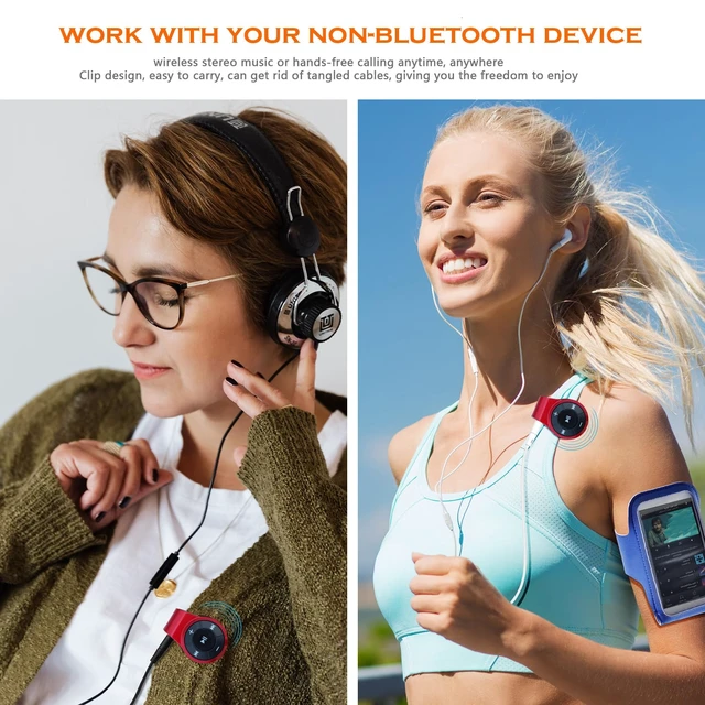 Alt view image 5 of 7 - Bluetooth Receiver for Headphone,Headset,Speaker or car Audio,with MIC for Hands-Free Call and Music