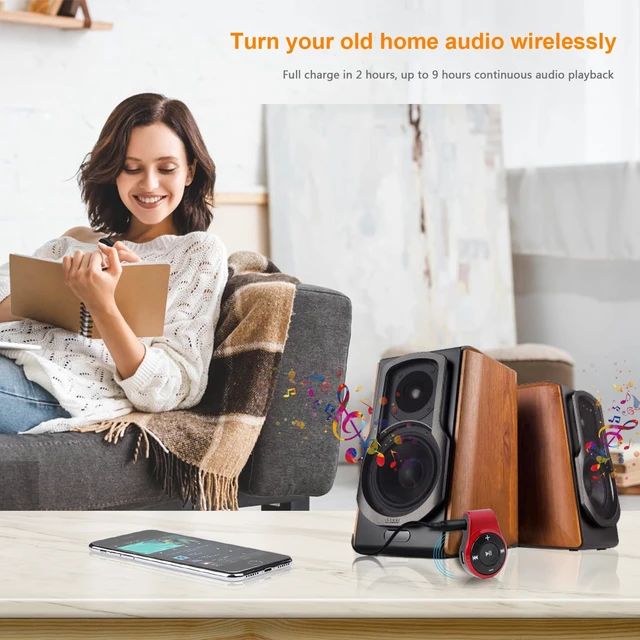 Alt view image 6 of 7 - Bluetooth Receiver for Headphone,Headset,Speaker or car Audio,with MIC for Hands-Free Call and Music
