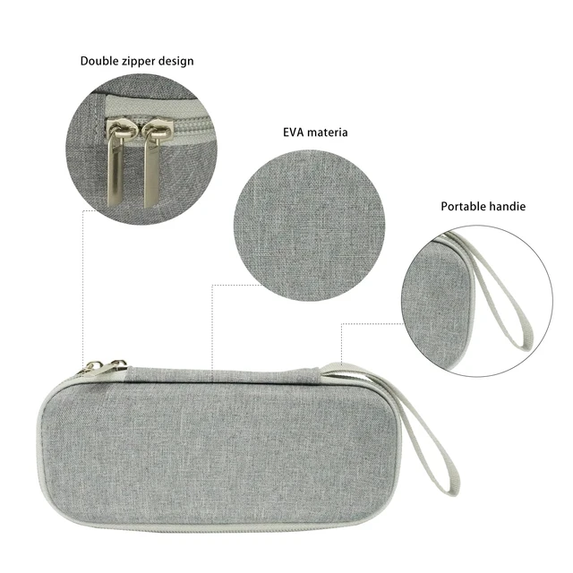 Alt view image 4 of 6 - Hard Case For Sonos Roam 2 / Sonos Roam Portable Outdoor Sports Bluetooth Speaker Travel Storage Carrying Case Cover (Grey)