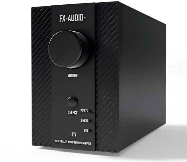 Main image of FX-Audio- L07 Stereo Audio Amplifier 200W x2 MA5332MS 2 Channel Class D Power Amp Bridgeable BTL 400W Hi-Fi Fully Balanced Amp for Passive Bookshelf Desktop Speakers Home Theater