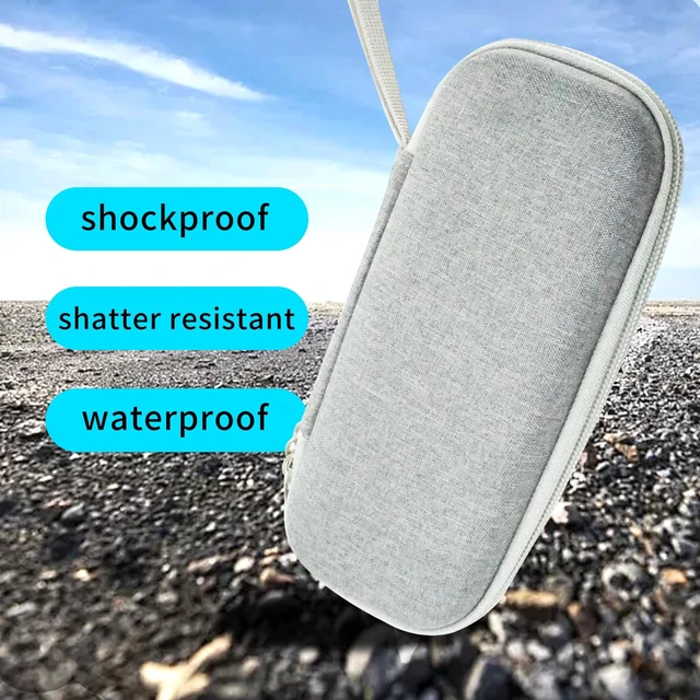 Alt view image 5 of 6 - Hard Case For Sonos Roam 2 / Sonos Roam Portable Outdoor Sports Bluetooth Speaker Travel Storage Carrying Case Cover (Grey)