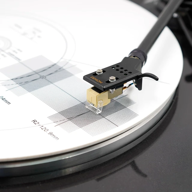Alt view image 6 of 7 - Turntable Strobe Disc LP Stroboscope Mat Tests for Record Player Rotational Speed Detection LP Turntables Calibration Disc