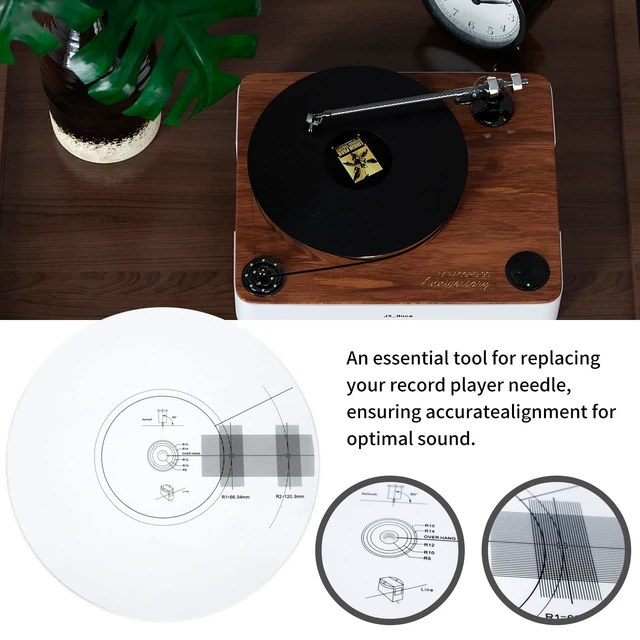 Alt view image 7 of 7 - Turntable Strobe Disc LP Stroboscope Mat Tests for Record Player Rotational Speed Detection LP Turntables Calibration Disc