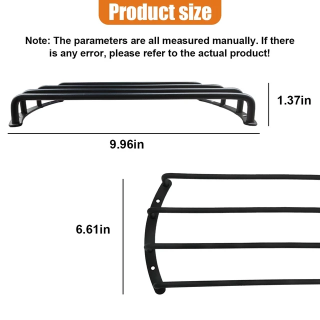 Alt view image 2 of 6 - 2PCS 8 Inch Car Speaker Grill Cover - Metal Bar Grille Car Audio Speaker Subwoofer Grill Cover Protector - Universal 4 Bar Loudspeaker Grille Covers Guard for Most Vehicles (8IN)