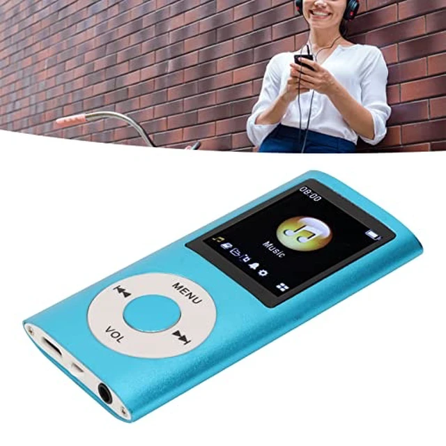 Alt view image 6 of 7 - MP3 Player, with 64GB Memory Capacity, 8 Hour Battery Life Portable Music Player, Supports MP3, WMA, FLAC, APE (Blue)