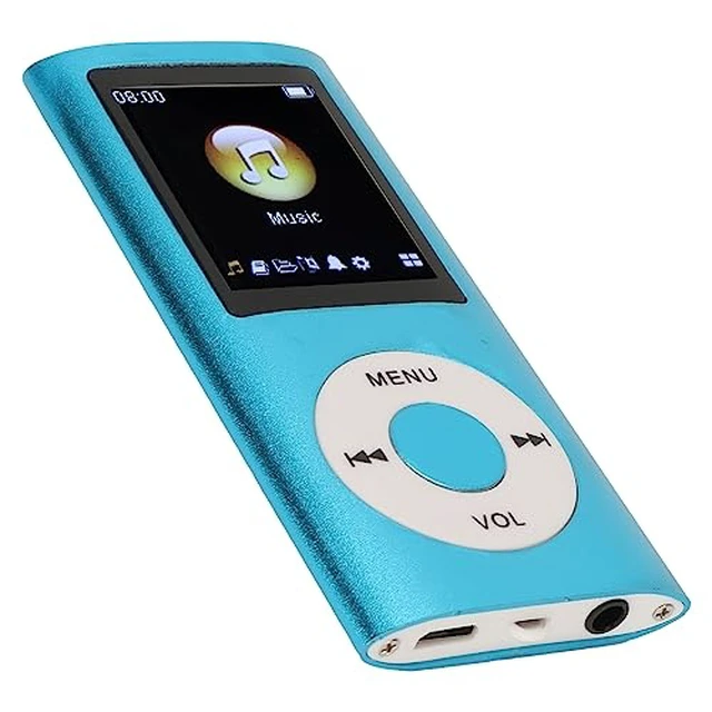 Alt view image 7 of 7 - MP3 Player, with 64GB Memory Capacity, 8 Hour Battery Life Portable Music Player, Supports MP3, WMA, FLAC, APE (Blue)
