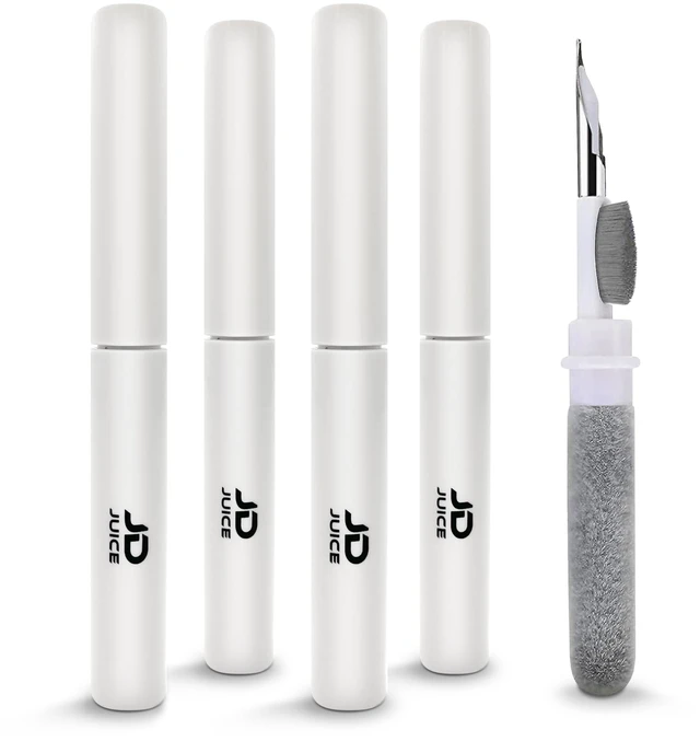 Main image of 4 Pack - Earbuds Cleaning Kit Earbud Cleaning Kit - Phone Cleaning Kit in-Ear Headphones Cleaning Pen Tool, Portable 3-in-1 Laptop Cleaning Kit Electronic Cleaner with a Sponge, Metal Pen Tip