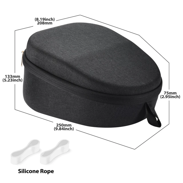 Alt view image 5 of 7 - Travel Case for PlayStation Pulse Elite Wireless Headset, Black Portable Hard Carrying Cover Storage Bag for PS5 Pulse Elite Headphones Cable Accessories, for Outdoor & Travel Protection