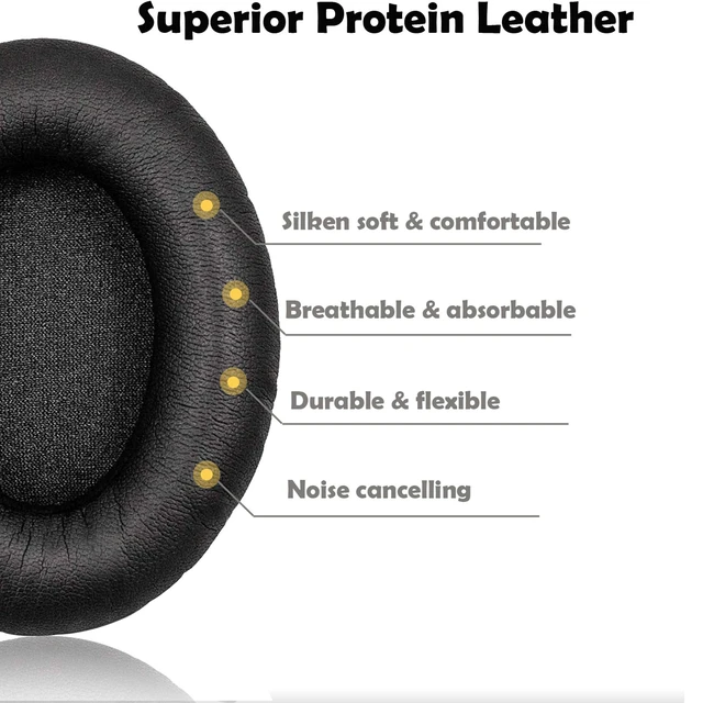 Alt view image 3 of 7 - Replacement Earpads Compatible for Bose QuietComfort QC2,QuietComfort 15 QC15,QuietComfort QC25,QuietComfort QC35,Bose AE2,AE2i,AE2w,SoundTrue, SoundLink (Around-Ear) Headphone (Black)