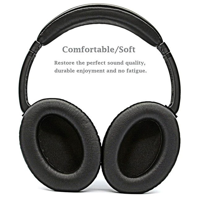 Alt view image 7 of 7 - Replacement Earpads Compatible for Bose QuietComfort QC2,QuietComfort 15 QC15,QuietComfort QC25,QuietComfort QC35,Bose AE2,AE2i,AE2w,SoundTrue, SoundLink (Around-Ear) Headphone (Black)