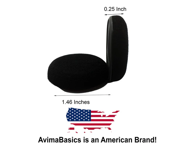 Alt view image 3 of 4 - HW540 EncorePro Ear Pads by Premium Replacement Earpads Spare Foam Cushions Cover Repair Parts for Plantronics HW530 HW530D HW540D HW535USB HW545 HW545USB HW545-M Headsets (2 Pair)