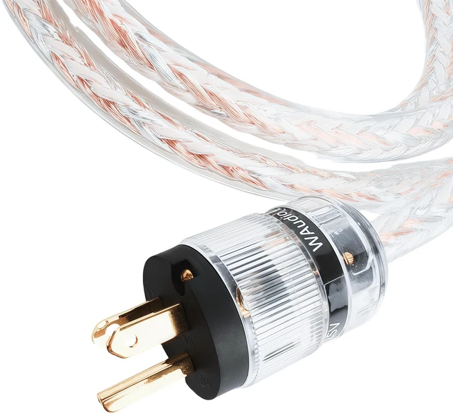 Alt view image 5 of 7 - 10 AWG Audiophile Power Cable, Hi-End OFC Power Cord for HiFi Systems (5ft)