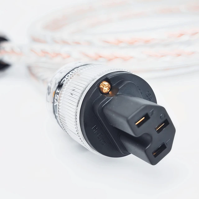 Alt view image 7 of 7 - 10 AWG Audiophile Power Cable, Hi-End OFC Power Cord for HiFi Systems (5ft)
