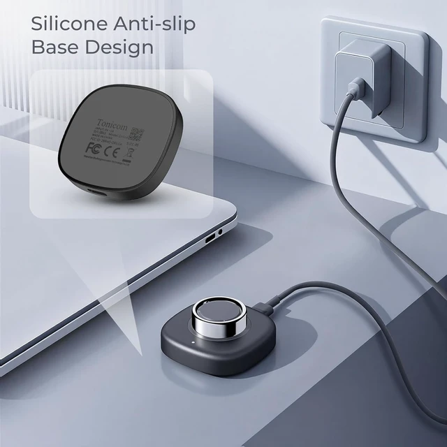 Alt view image 6 of 6 - Replacement Charger for Smart Ring Gen 4 Size 11, Portable Fast Charging Dock with USB-C Cable, Compatible with Gen 4 Ring (Not for Gen 3)