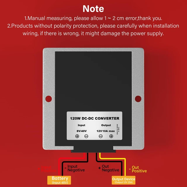 Alt view image 4 of 7 - 8-40V to 12V Amp DC Voltage Stabilizer 120W Car Power Supply Regulator Waterproof,Converter DC,Boost Buck Converter