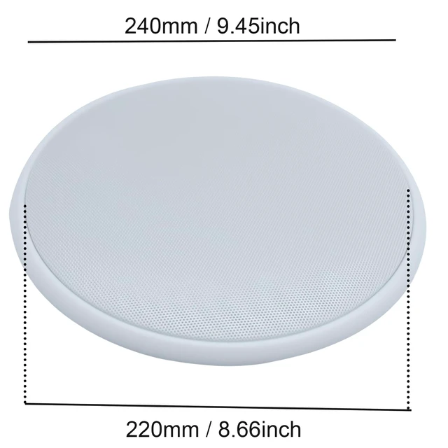 Alt view image 2 of 4 - 2pcs Round Ceiling Speaker Grill Covers for 8 Inch Speaker with Screws(White)