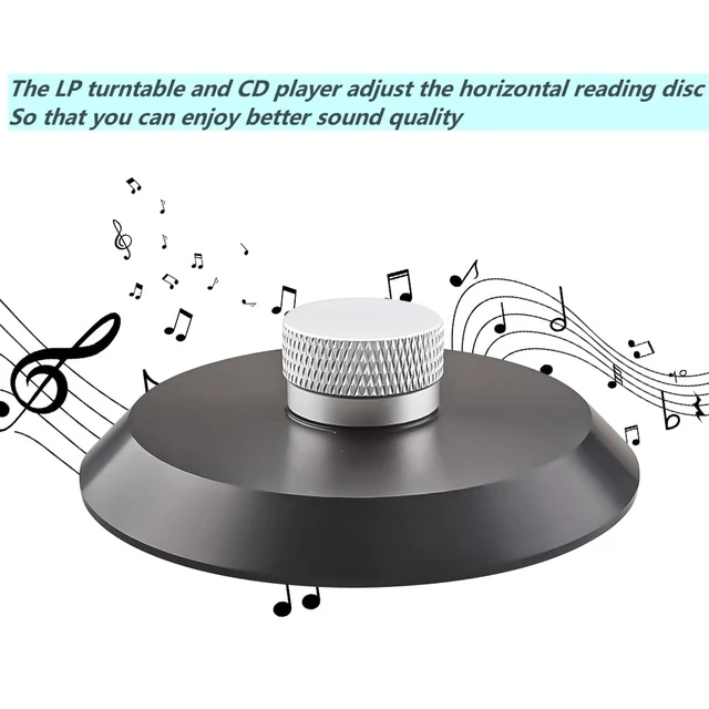 Alt view image 3 of 7 - Record Weight Stabilizer, Aluminum Record Clamp Vinyl Disc Weight Turntable Accessories(LP Black)