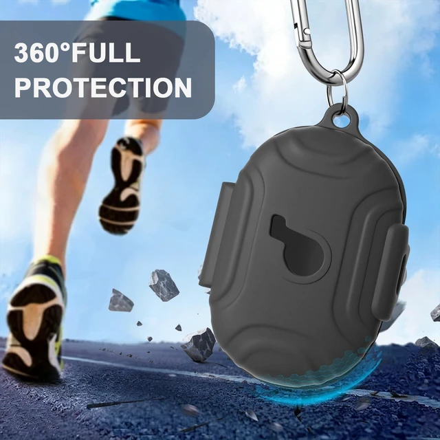 Alt view image 6 of 7 - Earbuds Case for Anker Soundcore Space A40 Cover Soft Silicone Protective Case, Full Protective Cover with Keychain & Anti-Loss Strap, Compatible with Men Women White