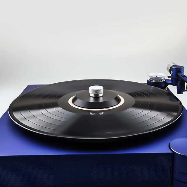 Alt view image 7 of 7 - Record Weight Stabilizer, Aluminum Record Clamp Vinyl Disc Weight Turntable Accessories(LP Black)
