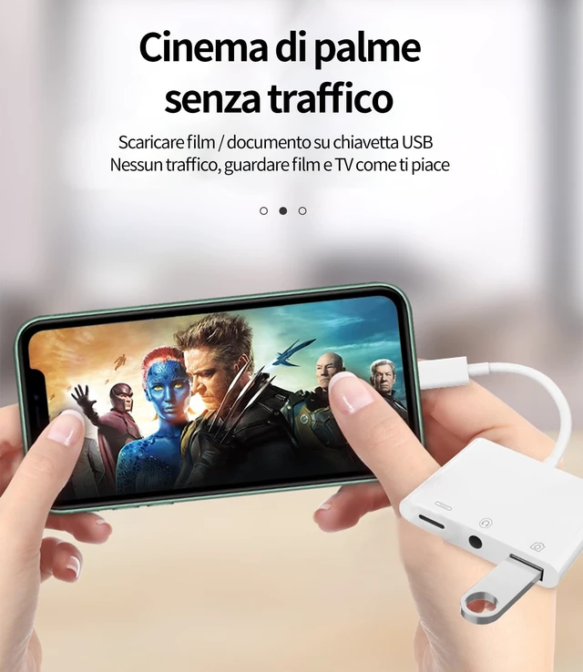 Alt view image 2 of 7 - zoyuzan Compatible for iPhone Headphone Adapter 3.5mm AUX Audio Jack Charger Dongle Earphone Splitter Compatible with Lightning Male to USB Female OTG Power Charging Camera MIDI Connector for ipad