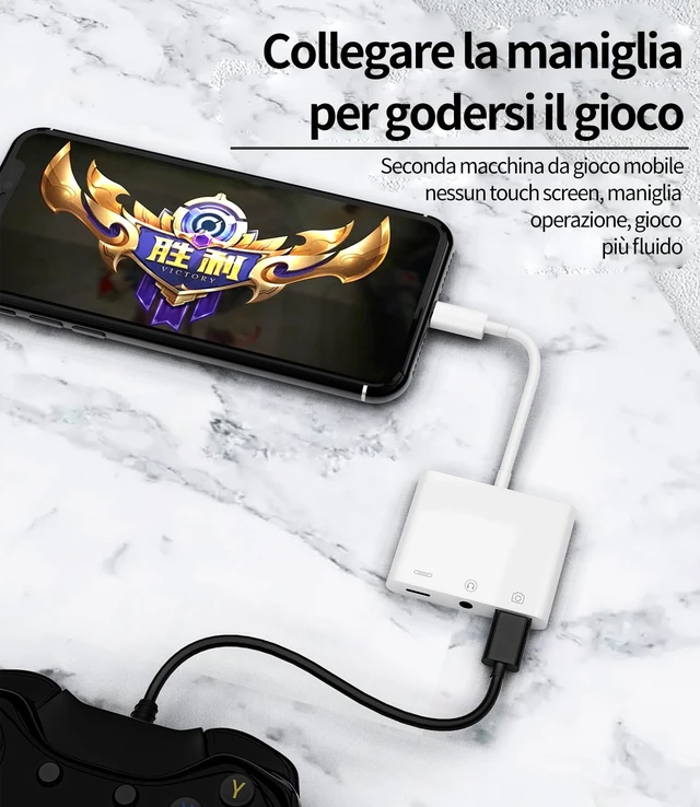 Alt view image 5 of 7 - zoyuzan Compatible for iPhone Headphone Adapter 3.5mm AUX Audio Jack Charger Dongle Earphone Splitter Compatible with Lightning Male to USB Female OTG Power Charging Camera MIDI Connector for ipad
