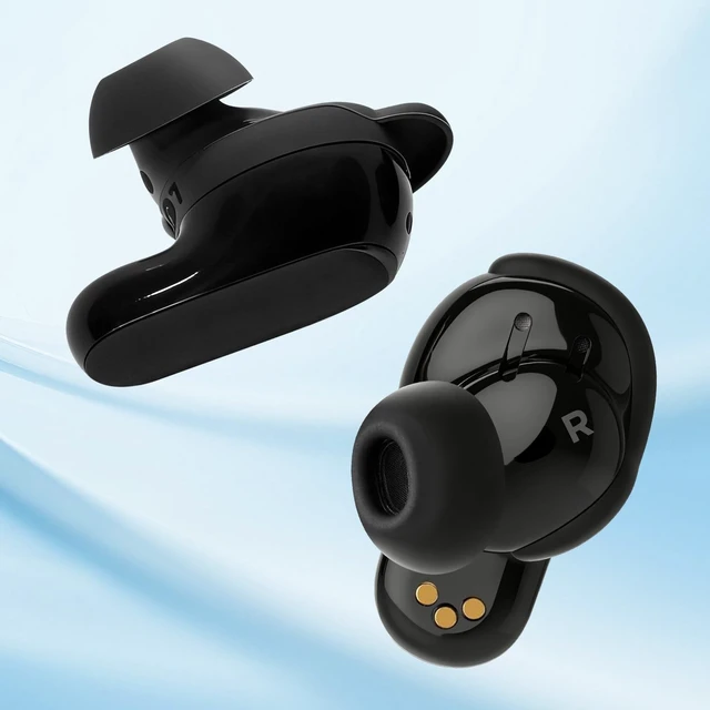Alt view image 2 of 7 - Replacement Silicone Ear Tips for Bose QuietComfort Ultra Earbuds (2nd Gen), Soft Silicone Eartip Accessories, 3 Pairs Black Tips(S/M/L)