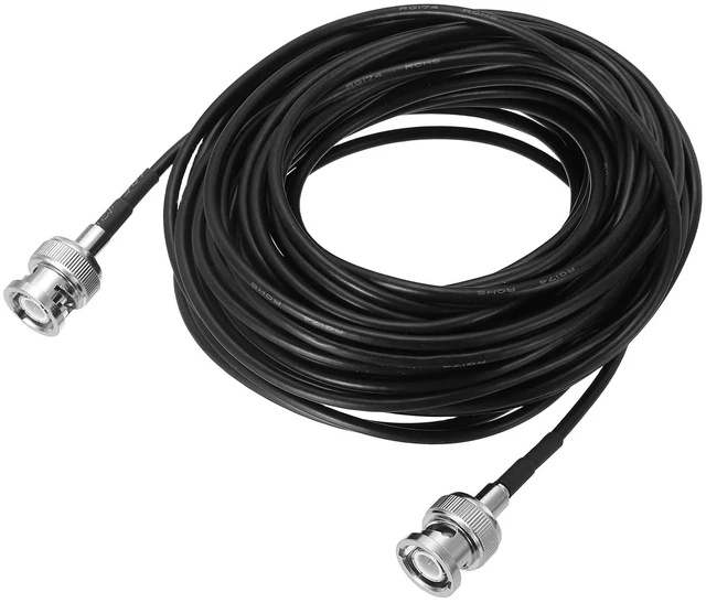 Main image of BNC Male to Male Coaxial Jumper Cable 50 Ohm 29.5 Feet RG174