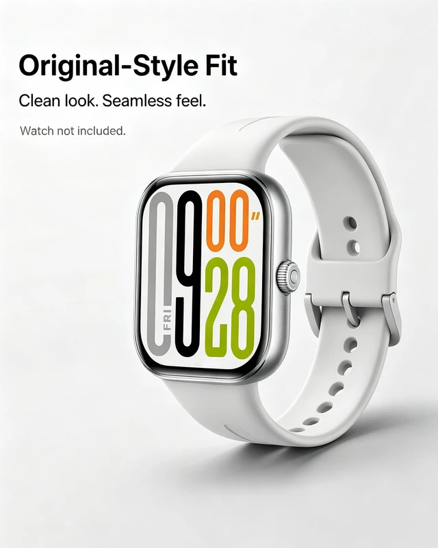 Alt view image 2 of 7 - Straps for Redmi Watch 6/5/4 & Xiaomi Smart Band 10/9/8 Pro, 6-Pack Soft silicone sport bands with breathable holes, adjustable 5.38.7 in fit, quick release connectors and easy-clean design