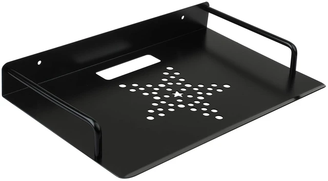 Main image of Alumimum Alloy Wall Mount Shelf Bracket for TV Accessories WiFi Router TV Box Set Top Box (Black,13'' x 8.2'')