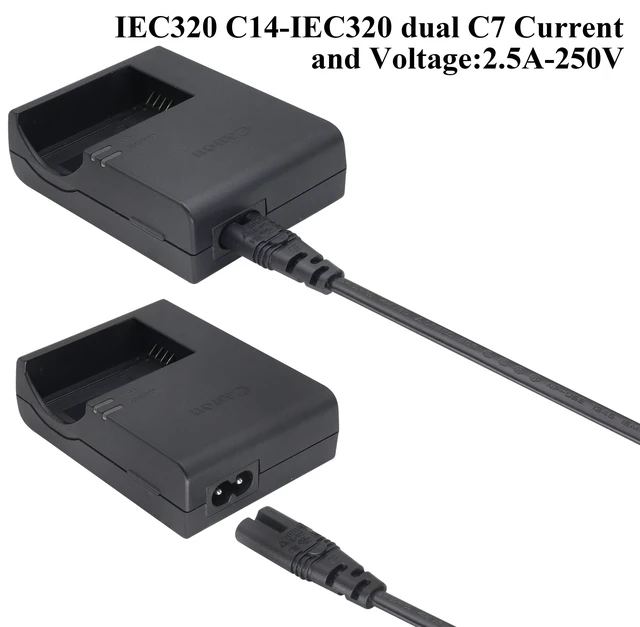 Alt view image 5 of 7 - (2 pack) IEC320 C14 to Dual C7 Y Splitter Power AC Adapter Cable,10A 125V IEC 3Pole Male to 2x2Pole Female Figure 8 Plug,IEC C7 to C14 Polarized Converter for LED TV etc(0.3m/1ft)(C14 to 2xC7)