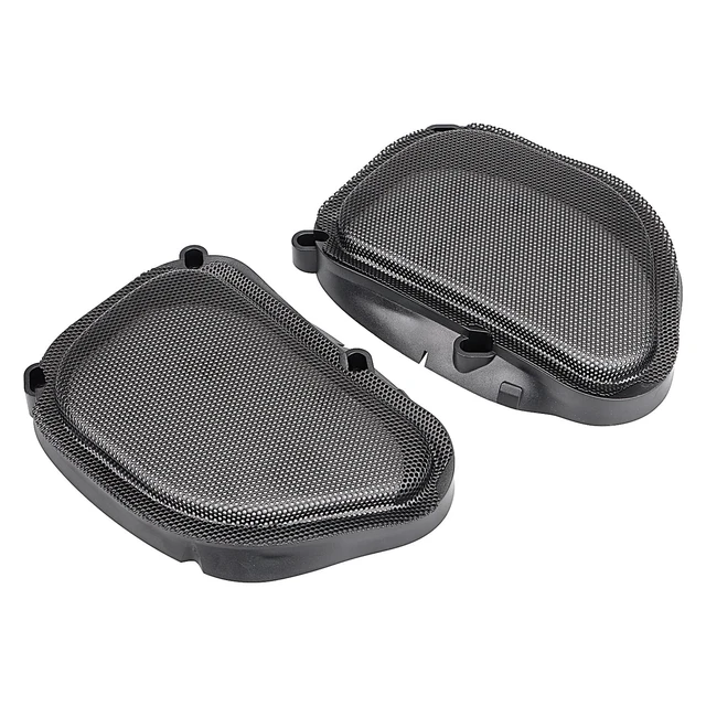 Alt view image 6 of 6 - Motorcycle Speaker Grills Front Fairing Speaker Cover Fit for Harley Road Glide FLTRX FLTRK FLTRI FLTRUSE FLTRXSE 1998-2013 Black 1 Pair