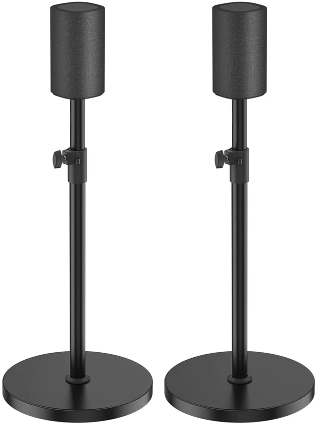 Main image of Speaker Stands Pair for Sony SA-RS8 Wireless Rear Speaker Stand, Height Adjustable from 33.4" to 40.5", Heavy-Duty Surround Speaker Stand for Sony SA-RS8 Stand with Cable Management