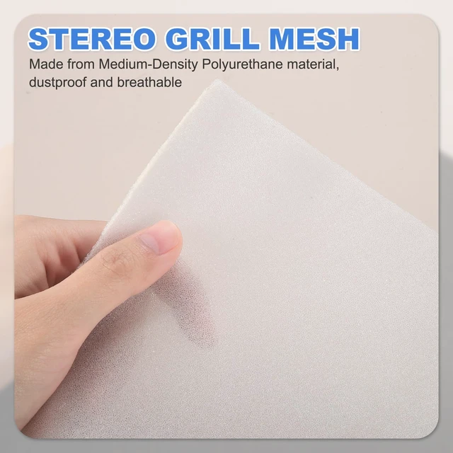 Alt view image 3 of 7 - 2mm Speaker Grill Foam Acoustic Sponge Cover White 200x100cm Dustproof Speaker Mesh PRO Foam for Stage Speakers Line Array Professional Audio DJ Audio