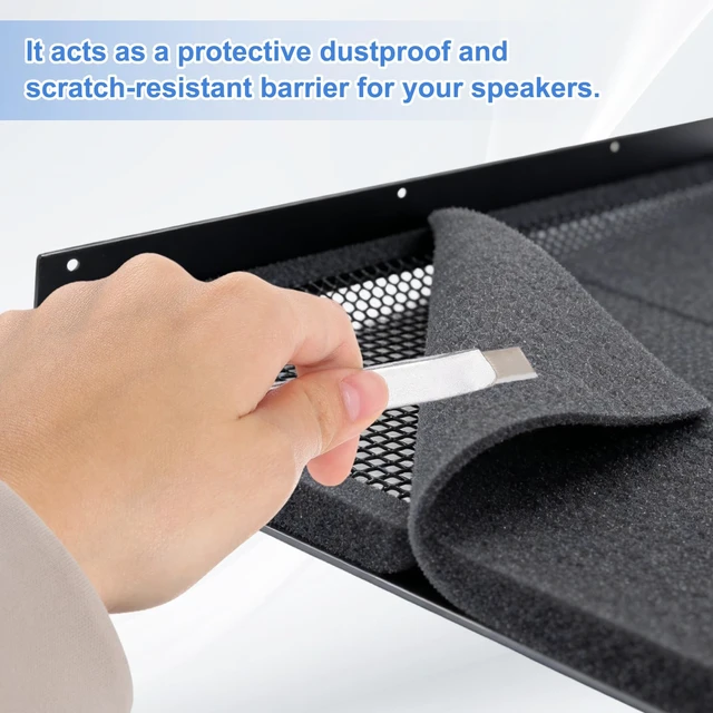 Alt view image 4 of 7 - 2mm Speaker Grill Foam Acoustic Sponge Cover White 200x100cm Dustproof Speaker Mesh PRO Foam for Stage Speakers Line Array Professional Audio DJ Audio