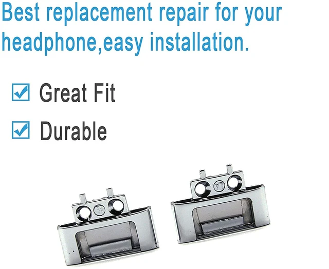 Alt view image 3 of 4 - Hinge Replacement for Solo3 Wireless Solo2 Wireless Headphone Hinge Clip Cover + Pin Repair Parts Kits,Durable Repair Kit,As Same As OEM,With Screwdriver and Screws,Silver
