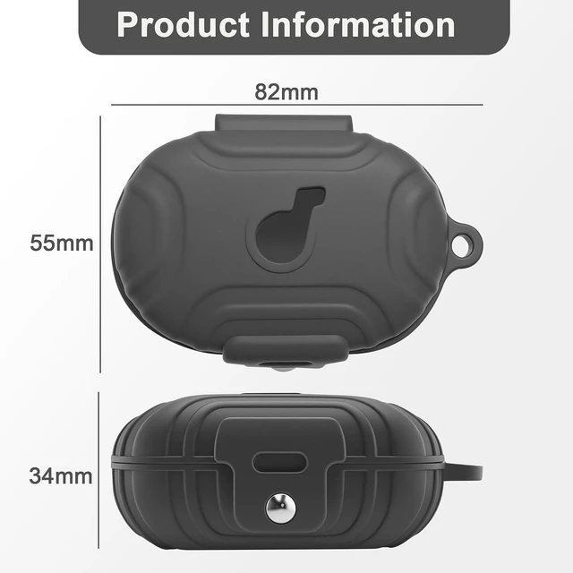 Alt view image 2 of 7 - Earbuds Case for Anker Soundcore Space A40 Cover Soft Silicone Protective Case, Full Protective Cover with Keychain & Anti-Loss Strap, Compatible with Men Women White