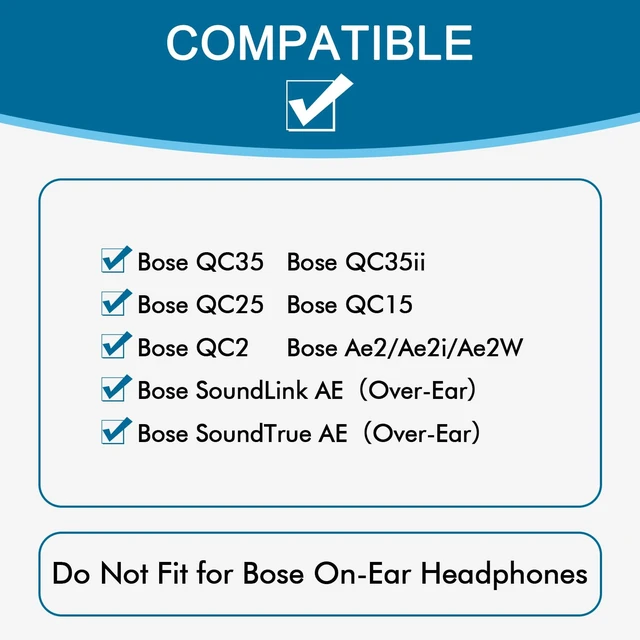 Alt view image 2 of 7 - Cooling Gel Ear Pads for Bose QC35 & QC35ii (QuietComfort 35) - Black